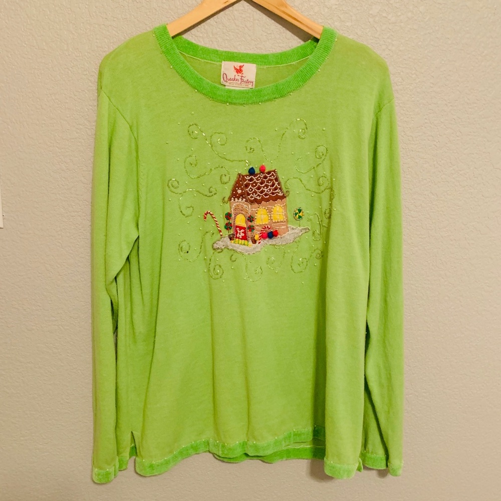 Gingerbread house Christmas Sweater